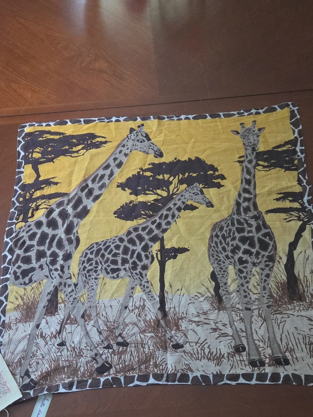 Aratta Giraffe Safari Print Bandana - Scarf